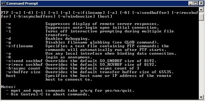 ftp-commands