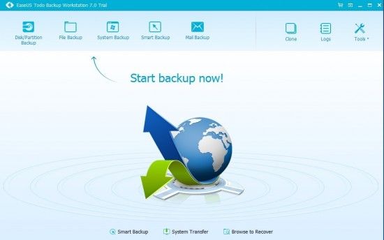 easeus todo backup workstation 7 review ui