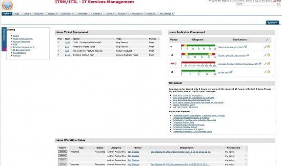 project open open source service desk