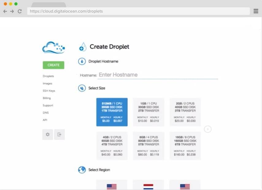 DigitalOcean-droplets