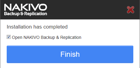 nakivo-nas-installation-completed