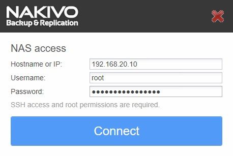 nakivo-synology-installation-login