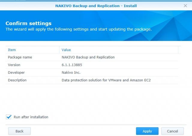 install-nakivo-synology-package-center-run-after-install