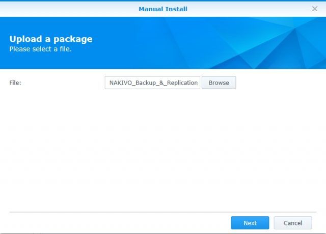 install-nakivo-synology-package-center-select-installation-file