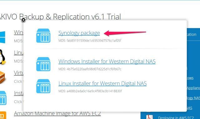 nakivo-synology-download-appliance-synology-package