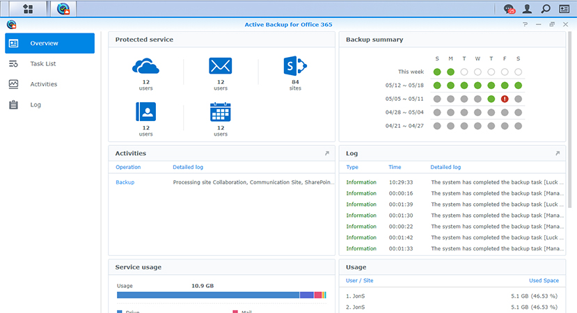 office 365 contacts stored